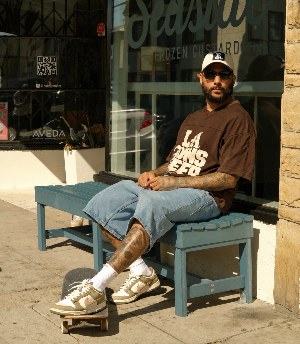 LA Runs Deep — Mesh Jersey, Dark Brown