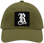 RAF Premium R Dad Hat Military Olive, transparent background