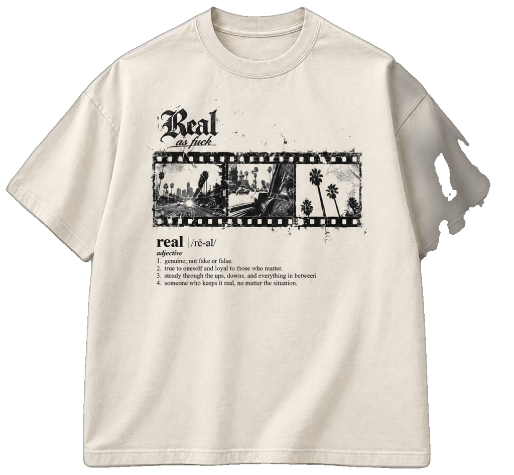 RAF Film Tee Off-White, transparent background