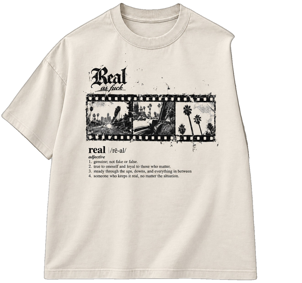 RAF Film Tee Off-White, transparent background