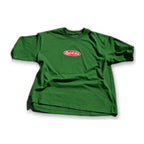 RAF Vintage Oval Logo Tee — Forest Green on white background