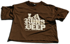 LA Runs Deep Mesh Jersey Dark Brown, transparent background